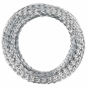 vidaXL S&acirc;rmă ghimpată BTO-22 Concertina cu lame, 60 m, oțel galvanizat