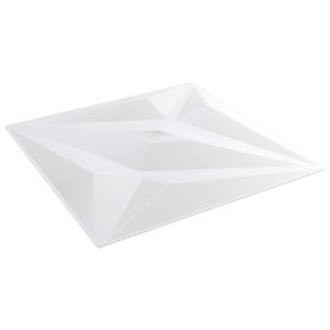 vidaXL Panouri de perete 12 buc. 50 x 50 cm Stea Albă Spumă XPS