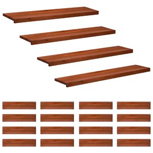 vidaXL Trepte de scară 20 buc. 120 x 30 x 2 cm Maro Lemn de fag masiv