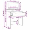 vidaXL Mese de toaletă pentru dormitor Lemn Vechi 80 x 39,6 x 135 cm