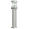 vidaXL Lampă exterioară de podea cu senzor argintiu, 60 cm, oțel inox