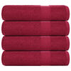 vidaXL Prosoape de duș, FROGN, 4 buc., Bordeaux, 70x140 cm, 360 g/m&sup2;