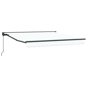 vidaXL Cortina Retractabilă Alb 300 x 250 cm Aluminiu și țesătură