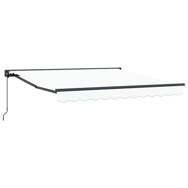 vidaXL Cortina Retractabilă Alb 300 x 250 cm Aluminiu și țesătură