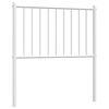 vidaXL Tăblie de pat de schimb metalică, alb, 80 cm
