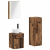 vidaXL Set de mobilier pentru baie 4 pcs Lemn vechi