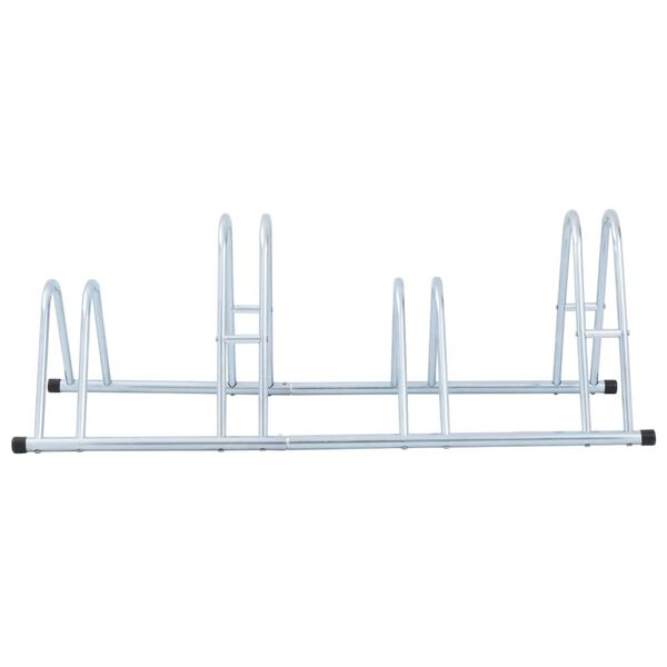 vidaXL Suport de sine stătător pentru 4 biciclete, oțel galvanizat