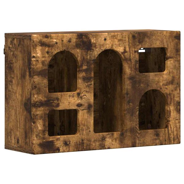 vidaXL Dulap suspendat Stejar fumuriu 60 x 20 x 40 cm Lemn compozit