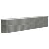 vidaXL Strat &icirc;nălțat grădină gri 332x40x68cm oțel galvanizat