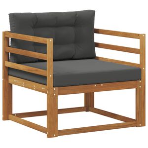 vidaXL Canapea Medie pentru Exterior natural