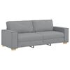 vidaXL Canapea cu 3 locuri, gri deschis, 220x78x84 cm, material textil