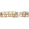 vidaXL Set de canapele de exterior 7 pcs Alb 59 x 59 x 37 cm