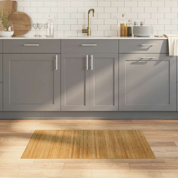 vidaXL Covor dreptunghiular, natural, 60x100 cm, bambus