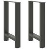 vidaXL Picioare de masă antracit, 2 buc., 60x(72-73) cm, oțel
