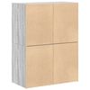 vidaXL Dulapuri cu 2 sertare 2 buc. Gri Sonoma Lemn prelucrat