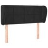 vidaXL Tăblie de pat cu aripioare negru 93x23x78/88 cm catifea