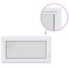 vidaXL Fereastră de subsol culoare internă albă RISOR 110 x 55 cm