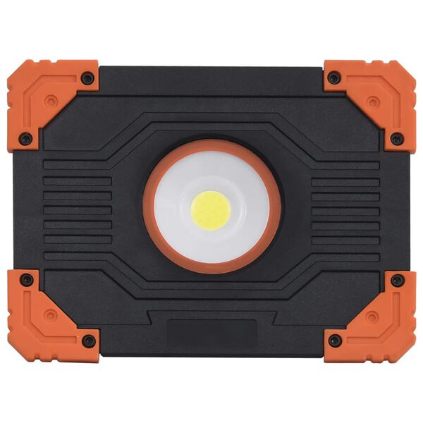 vidaXL Reflector portabil cu LED, 10 W, alb rece, ABS