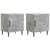 vidaXL Dulap de noapte 2 buc. Gri Beton 43 x 34,5 x 50 cm
