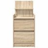 vidaXL Noptiere cu 2 sertare 2 buc Stejar Sonoma 38x34x80 cm