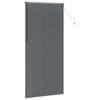 vidaXL Jaluzea pentru Fereastră cu perdele Manual Gri închis Aluminiu