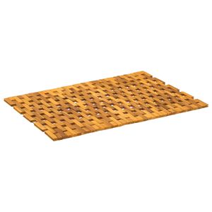 vidaXL Covorașe de baie natural 55 x 80 cm Lemn Solid de Acacia
