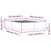 vidaXL Cadru de pat, stejar maro, 120x200 cm, lemn prelucrat