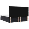 vidaXL Cadru de pat otoman cu saltele, catifea neagră 200x200cm