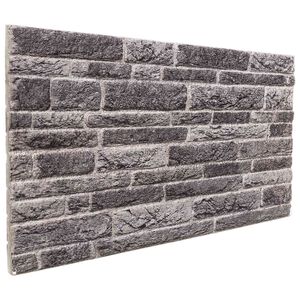 vidaXL Panouri de perete 10 buc. 100 x 50 cm Antracit Spumă EPS