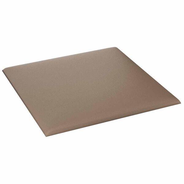 vidaXL Panouri de perete 12 buc. cappuccino 30x30 cm piele eco 1,08 m&sup2;