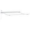 vidaXL Cadru de marchiză electric cu LED și senzor 3,5 x 2,5 m Alb