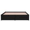 vidaXL Cadru de pat, negru, 140x190 cm, lemn masiv