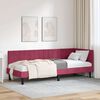 vidaXL Cadru de pat colțar cu headboard bordo 80 x 200 cm Catifea