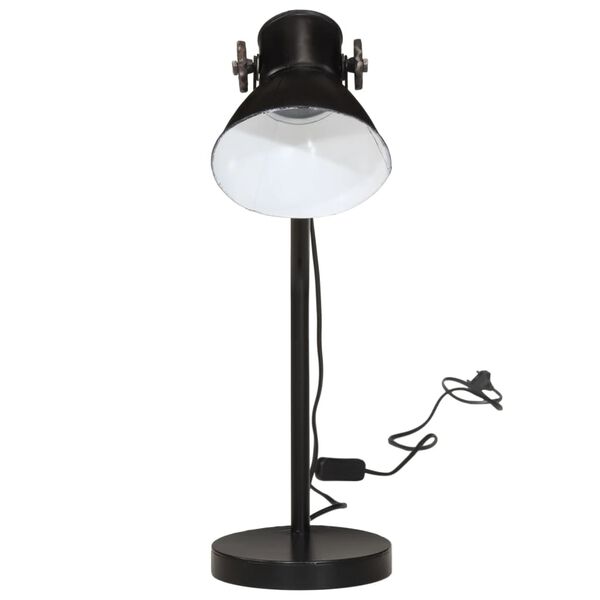 vidaXL Lampă de birou 25 W, negru, 17x17x60 cm, E27