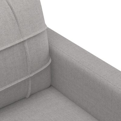 vidaXL Fotoliu canapea, gri deschis, 60 cm, material textil