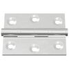 vidaXL Hinge 2 pcs Argintiu 50 x 38 x 1,3 mm Oțel