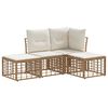 vidaXL Set de canapele de exterior natural Poliester