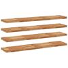 vidaXL Rafturi suspendate 4 buc. 120x30x4cm lemn masiv acacia netratat