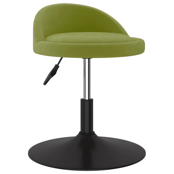 vidaXL Taburet de masaj, verde deschis, catifea