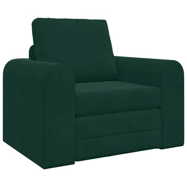 vidaXL Pat canapea Verde &icirc;nchis 98 x 71 x 83 cm Catifea