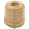 vidaXL Fr&acirc;nghie, 50 m, 14 mm, sisal 100%