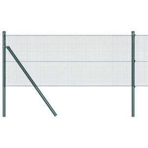 vidaXL Gard de S&acirc;rmă Sudată pentru Fixare &icirc;n Păm&acirc;nt 100 x 0,4 m Verde