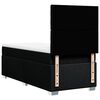 vidaXL Pat box spring cu saltea, negru, 80x200 cm, textil