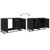 vidaXL Set de mobilier pentru baie 3 pcs Stejar Negru Lemn compozit