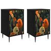 vidaXL Dulap de noapte ZAANDAM 2 buc. Stejar Negru 36 x 33 x 61 cm