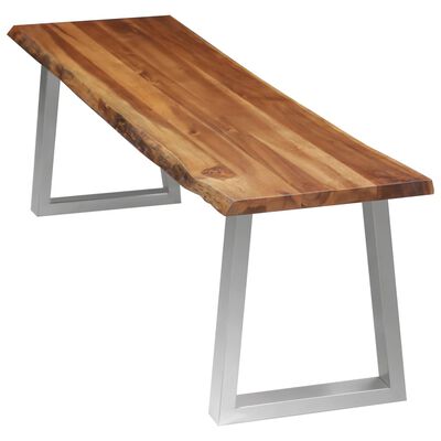 vidaXL Set mobilier de bucătărie, 3 piese, maro, lemn masiv de acacia