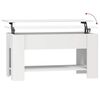 vidaXL Măsuță de cafea, alb, 101x49x52 cm, lemn prelucrat