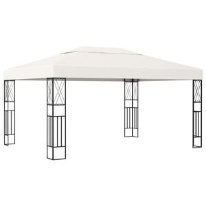 vidaXL Pavilion, crem, 3 x 4 m, material textil