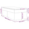 vidaXL Pat box spring cu saltea, alb, 100x200 cm, piele ecologică