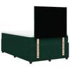 vidaXL Pat box spring cu saltea, verde &icirc;nchis, 120x200 cm, catifea